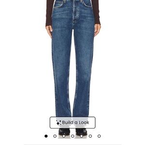 Agolde Indigo Straight Leg Jeans